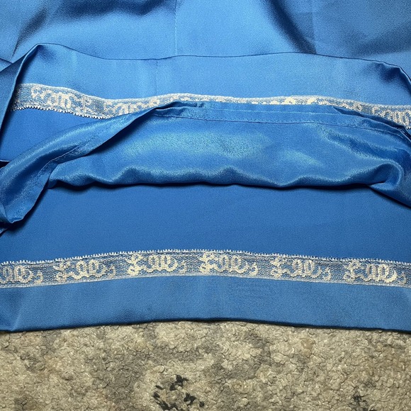 Lilly Pulitzer Size 12 Carlynn Strapless Satin Bow Dress Blue Formal Bridesmaid - Picture 4 of 10